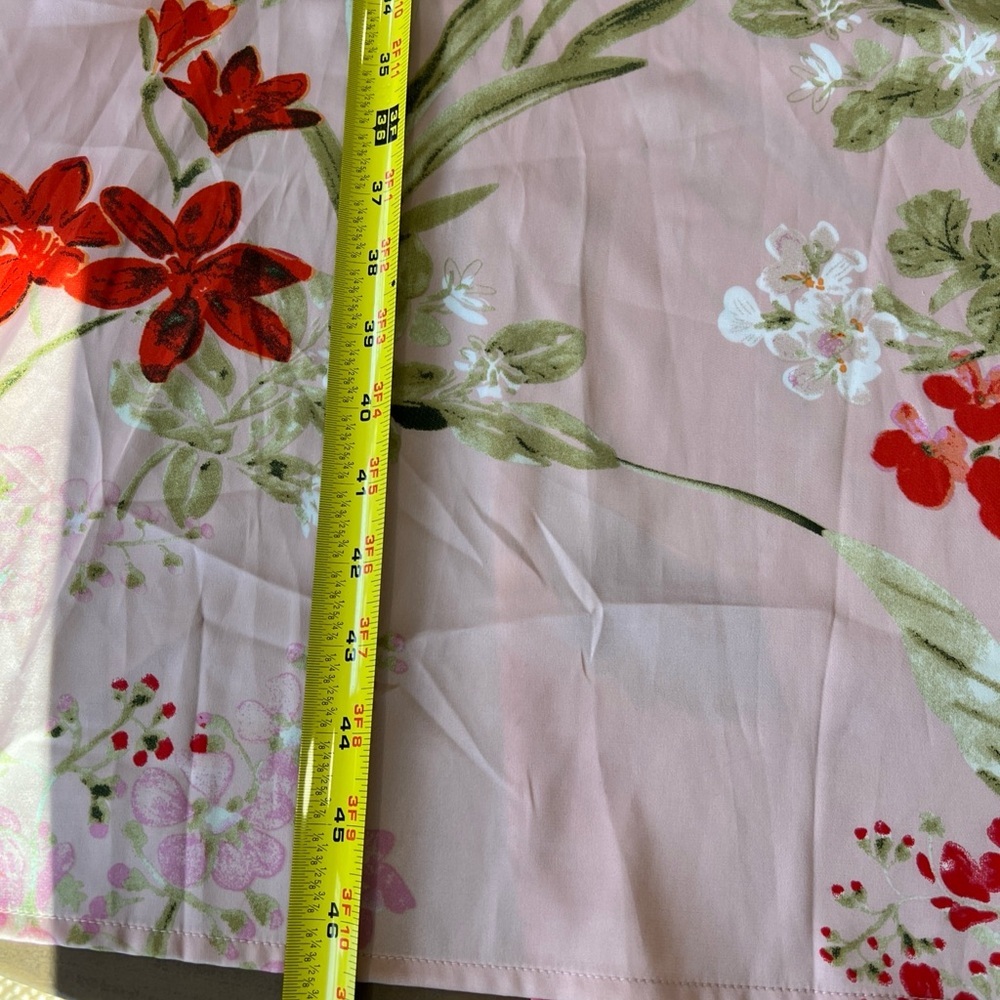 Lulu’s remarkable entrance petal pink floral satin midi slip dress large nwt - Picture 8 of 11